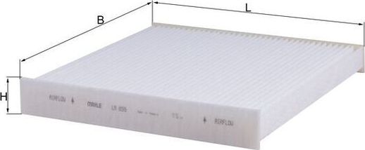 Салонный фильтр Mahle-Knecht. Артикул LA 859