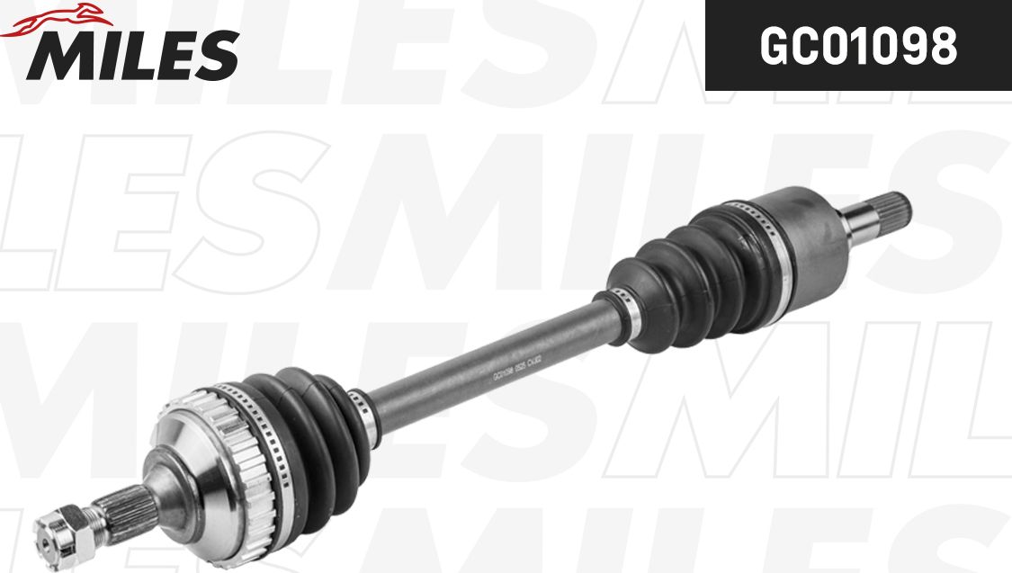 Полуось (привод в сборе, приводной вал) Miles. Артикул GC01098