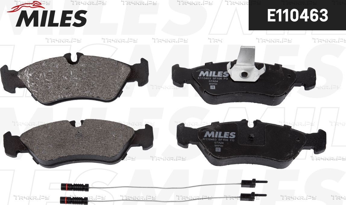 Тормозные колодки Miles (Semi-Metallic) для Volkswagen LT II 1996-2006. Артикул E110463