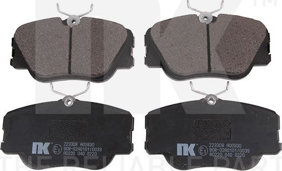 Тормозные колодки NK. Артикул 223308
