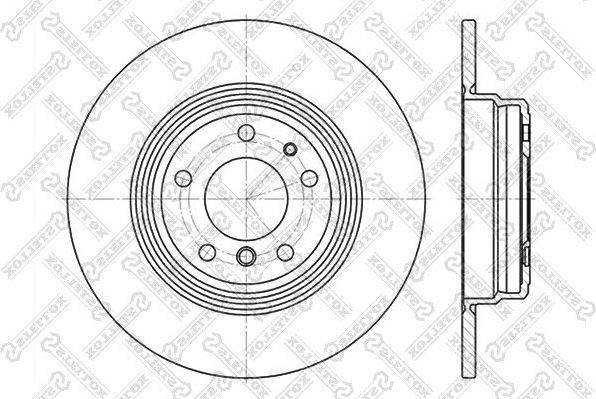 Тормозной диск Stellox. Артикул 6020-1533-SX