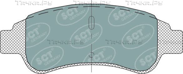 Тормозные колодки SCT-Germany передние для Peugeot 301 I 2012-2026. Артикул SP 314 PR