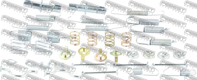 МОНТАЖНЫЙ КОМПЛЕКТ БАРАБАННЫХ КОЛОДОК, шт Febest. Артикул 0104-GRJ150R-KIT