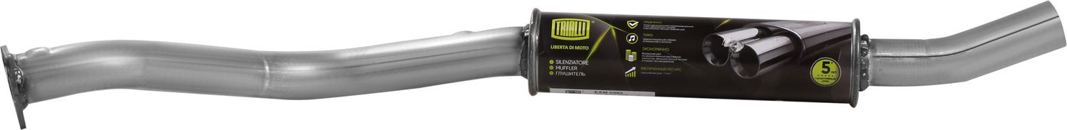 Глушитель (средняя часть) Trialli. Артикул EAM 0383