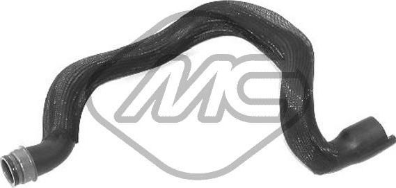 Патрубок радиатора (системы охлаждения) Metalcaucho верхний для Peugeot 306 1997-2002. Артикул 08609