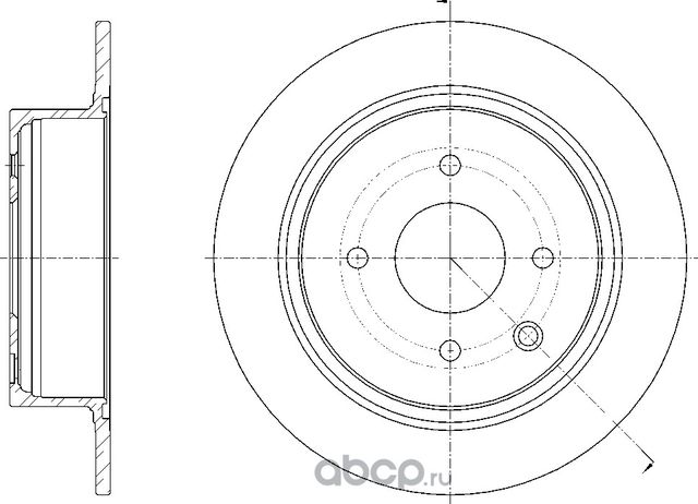 Диск тормозной (G-Brake). Артикул GR01885
