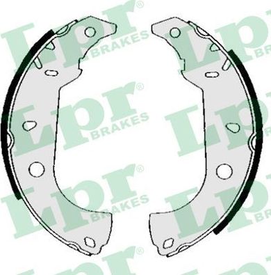 Тормозные колодки LPR задние для Fiat Uno I 1989-1992. Артикул 04860