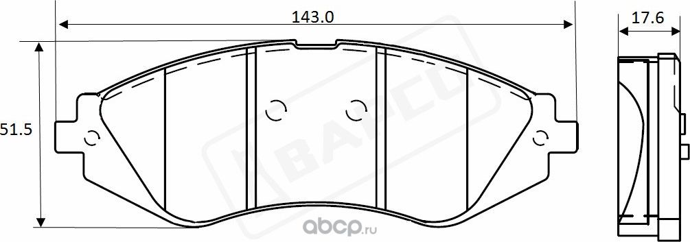 Колодки тормозные дисковые пер. CHEVROLET ZAFIRA 2.0 01-12 LANOS,Lace (Bapco) Bapco. Артикул BP0534