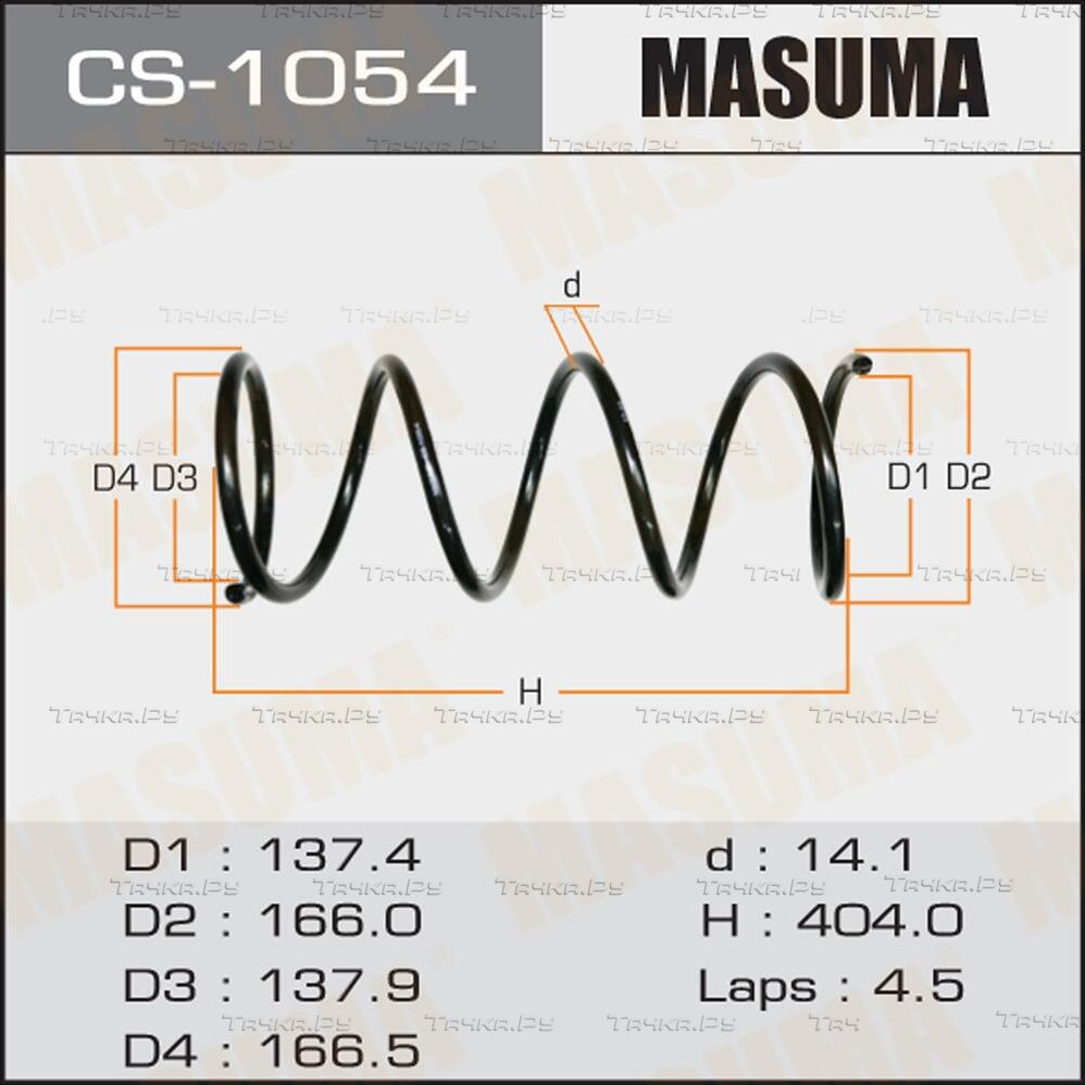 Пружина подвески Masuma. Артикул CS-1054
