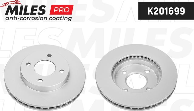Тормозной диск Miles для Nissan Note I 2006-2012. Артикул K201699