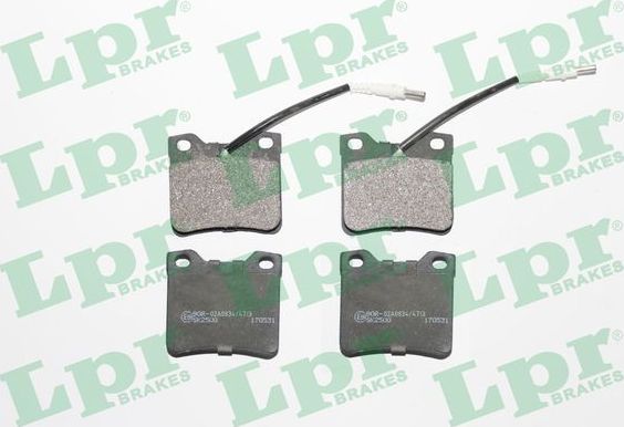 Тормозные колодки LPR. Артикул 05P330
