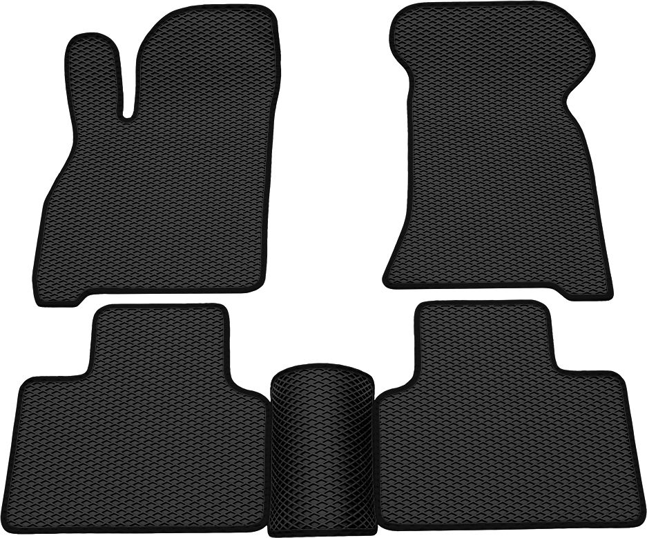 Коврики Rezkon EVA для салона Lada Priora 2170, 2171, 2172 2007-2018 Черный кант. Артикул 9039025101