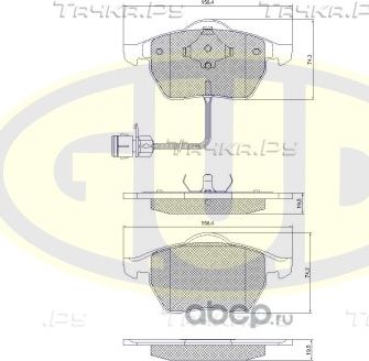 Тормозные колодки G.U.D.. Артикул GBP039002