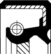 Сальник коленвала Corteco (FPM (Fluor-Kautschuk)). Артикул 19027835B