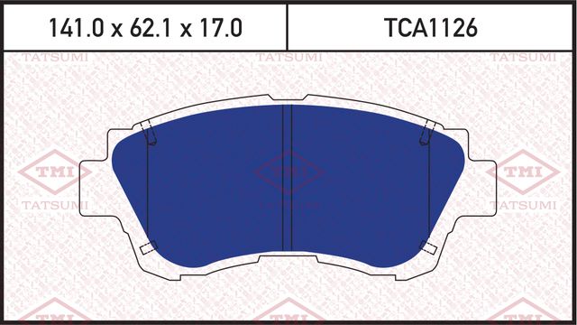 Колодки тормозные TOYOTA CAMRY/CELICA 91- перед. (Tatsumi). Артикул TCA1126