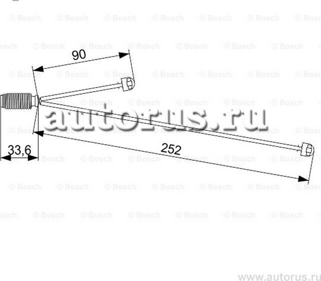 Warning Contact, brake pad wear (Bosch). Артикул 1987473558