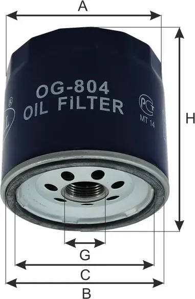 Фильтр масляный двигателя (Goodwill). Артикул OG804