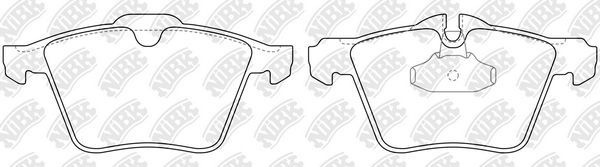 Тормозные колодки NiBK. Артикул PN0683W