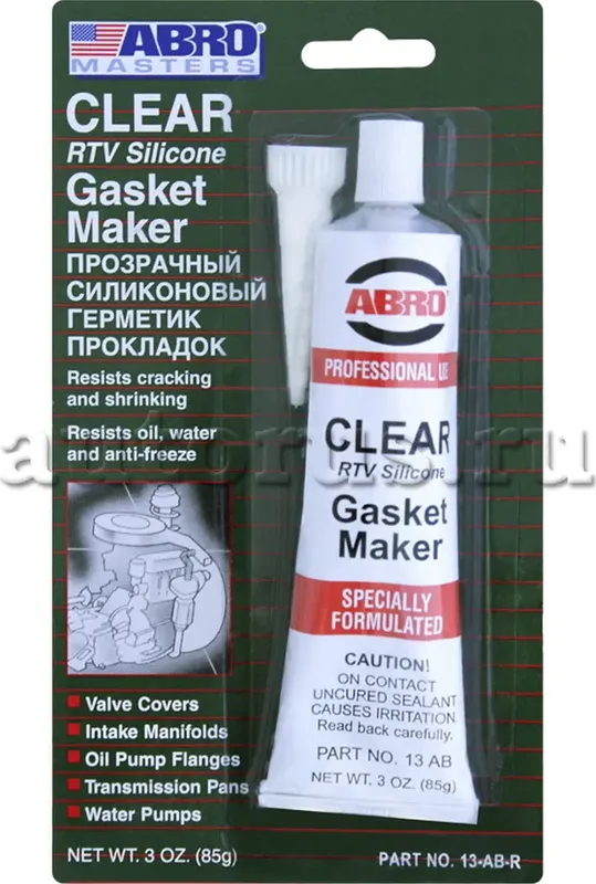 Герметик силиконовый (Abro). Артикул 13-AB-R