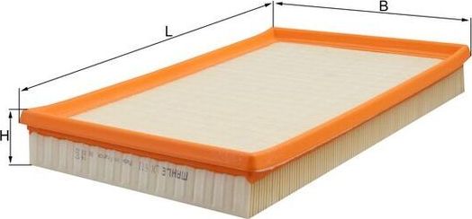 Воздушный фильтр Mahle-Knecht для Opel Vectra B 1995-2003. Артикул LX 613