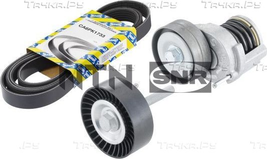 Приводной ремень поликлиновой с роликами (комплект) NTN / SNR для Volkswagen Passat B7 2010-2014. Артикул KA857.16