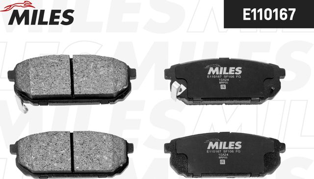 Тормозные колодки Miles (Semi-Metallic). Артикул E110167