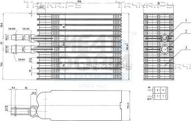 Испаритель кондиционера Meat & Doria для Volkswagen Multivan T6 2015-2026. Артикул 997115