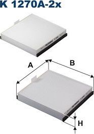 Салонный фильтр Filtron. Артикул K 1040-2x