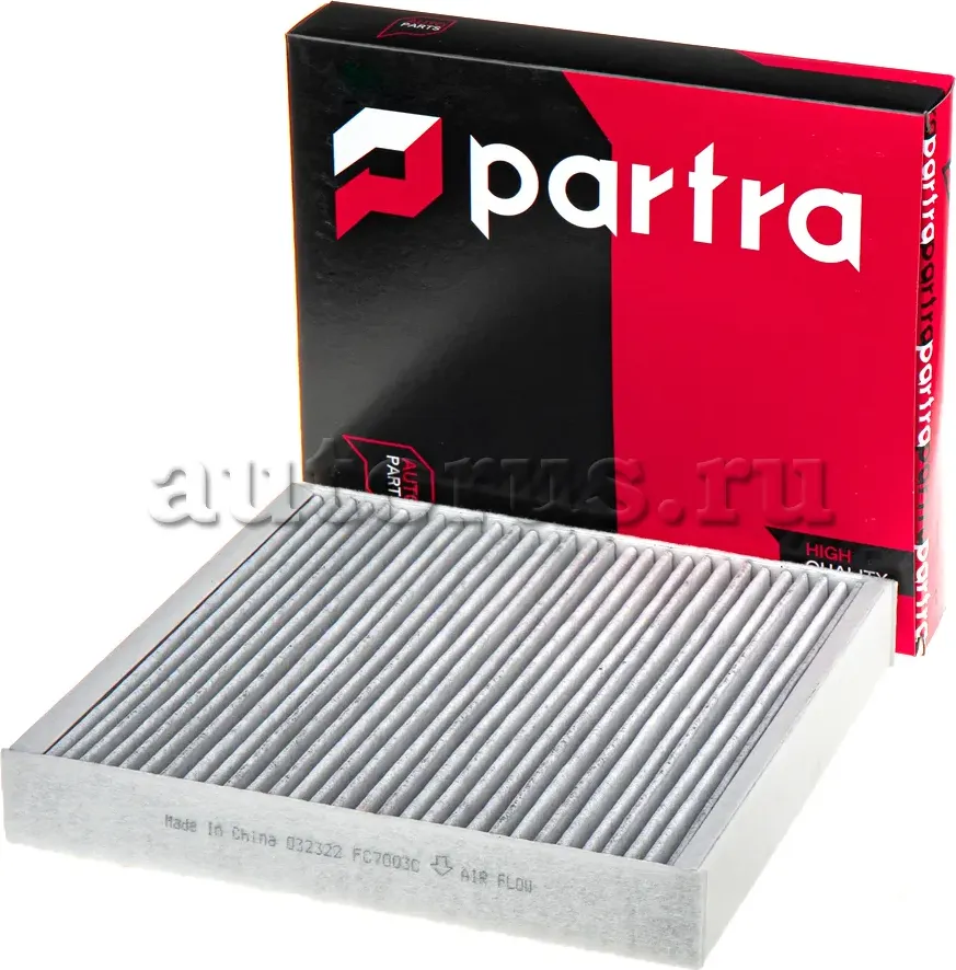 Фильтр салона угольный (Partra). Артикул FC7003C