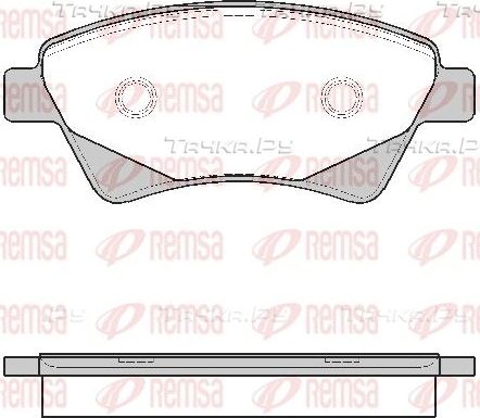 Тормозные колодки Remsa передние для Renault Scenic II 2003-2008. Артикул 0976.20
