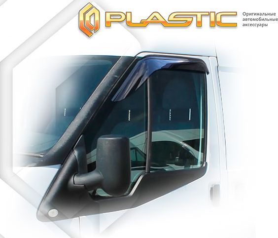 Дефлекторы СА Пластик для окон (Classic полупрозрачный) Ford Transit IV 2008-2012. Артикул 2010030303857