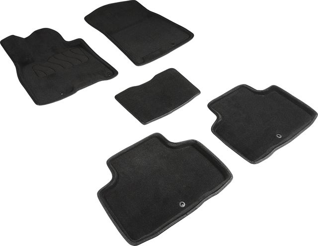 Коврики 3D Seintex для салона Hyundai Genesis GV80 2020-2026 ЧЕРНЫЕ. Артикул 96145