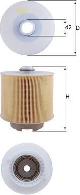 Воздушный фильтр Mahle. Артикул LX 1006/1