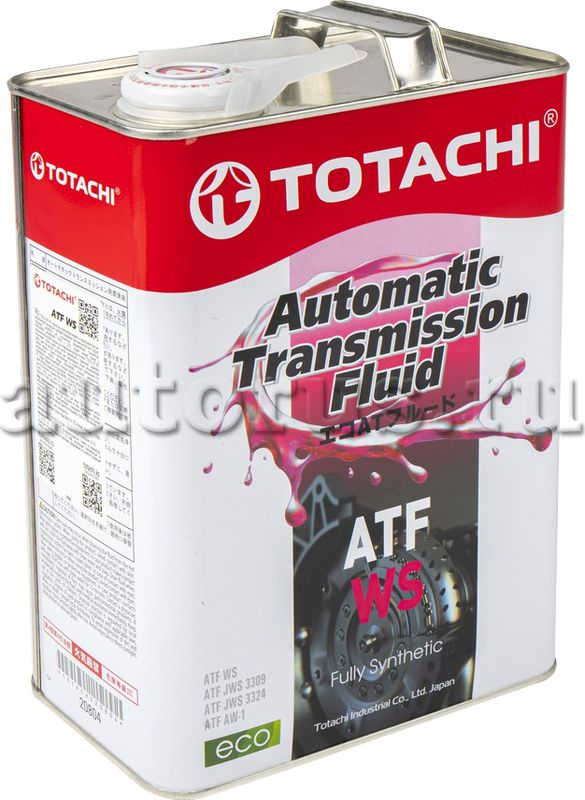 Масло трансмиссионное TOTACHI ATF WS 4л 20804. Артикул 20804