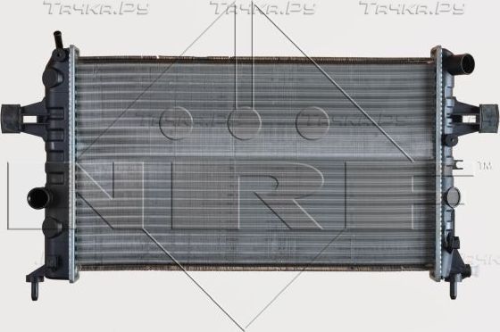 Радиатор охлаждения двигателя NRF (алюминий) для Opel Zafira A 1999-2005. Артикул 54668A
