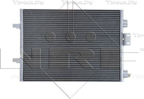 Радиатор кондиционера (конденсатор) NRF (алюминий). Артикул 35544