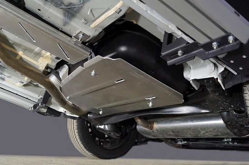 Защита алюминиевая ТСС (4 мм) для бака Changan CS35 Plus 2023-2026. Артикул ZKTCC00570