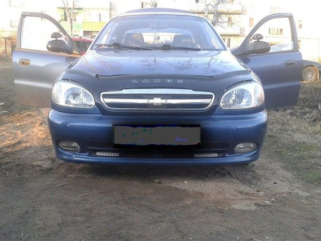 Дефлектор VT52 для капота с облицовкой Chevrolet Lanos 2005-2009. Артикул CH15VT