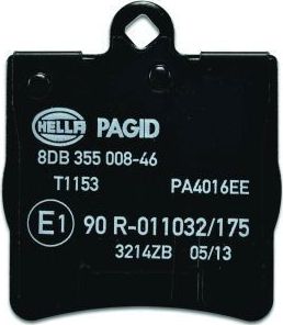 Тормозные колодки Hella. Артикул 8DB 355 008-461