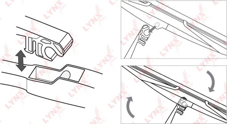 Щетка стеклоочистителя (дворник) LYNXauto. Артикул LR40E