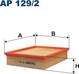 Воздушный фильтр Filtron. Артикул AP 129/2