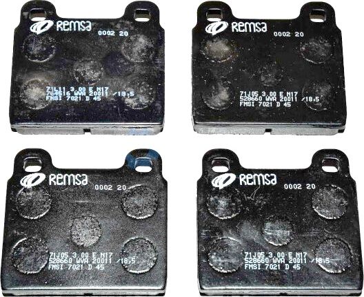 Тормозные колодки Remsa. Артикул 0002.20