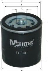 Масляный фильтр MFilter для Saab 9-5 I 1997-2009. Артикул TF 30