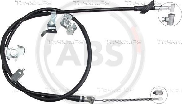 Трос ручника (тросик ручного тормоза) ABS. Артикул K13935