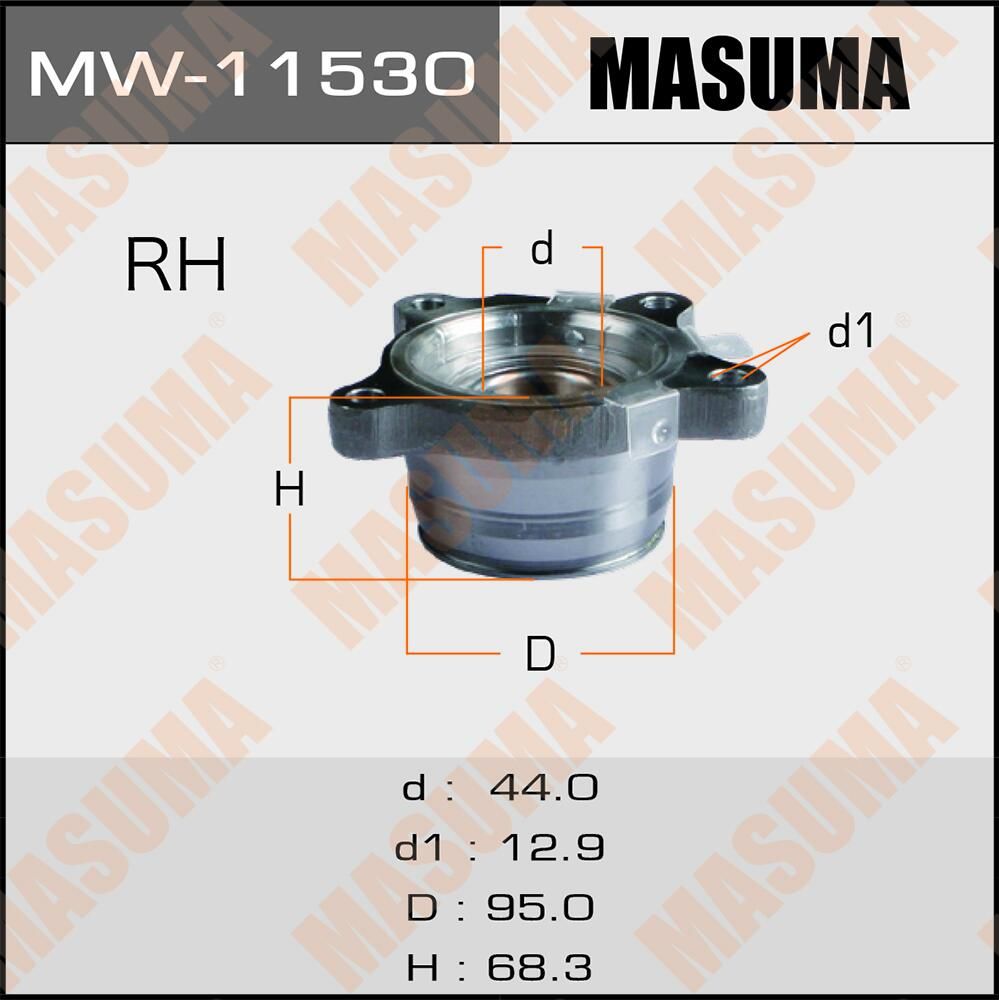 Ступица колеса с интегрированным подшипником Masuma. Артикул MW-11530