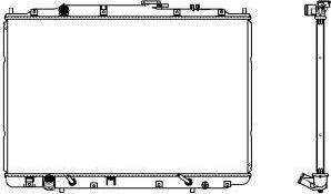 Радиатор охлаждения двигателя Sakura. Артикул 3071-1009