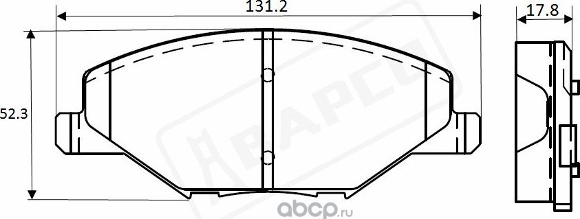 Колодки тормозные дисковые пер. SKODA FABIA II (542) 11-14 FABIA II C (Bapco) Bapco. Артикул BP0457