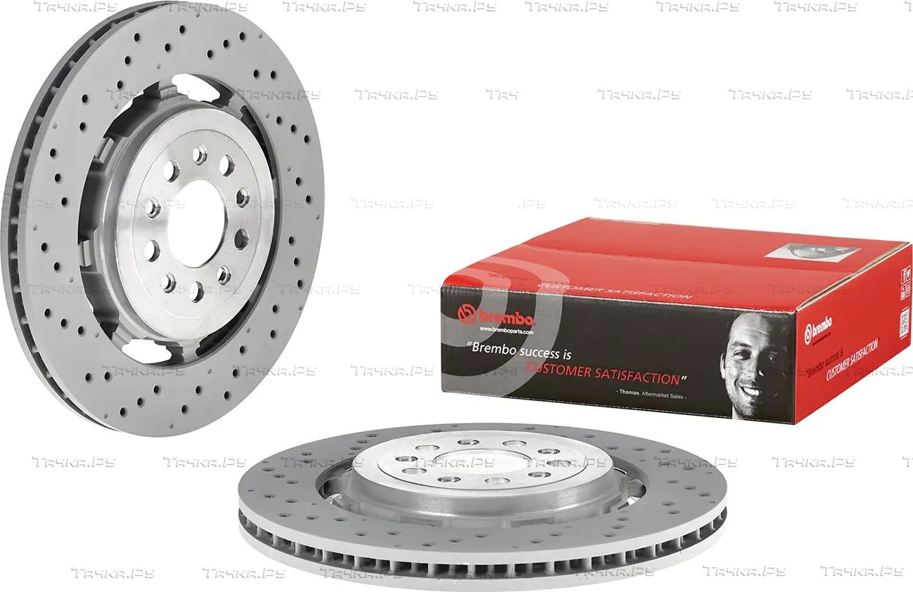 Тормозной диск Brembo PRIME LINE - Dual Cast задний для Alfa Romeo Stelvio 2017-2026. Артикул 09.C506.33