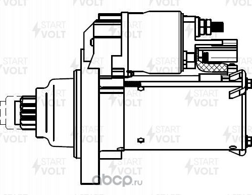 Стартер StartVOLT для Volkswagen Passat CC I 2008-2012. Артикул LSt 1851
