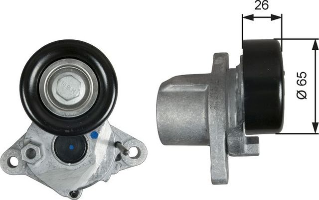 Натяжной ролик (натяжитель) приводного клинового зубчатого ремня Gates DriveAlign®. Артикул T39293